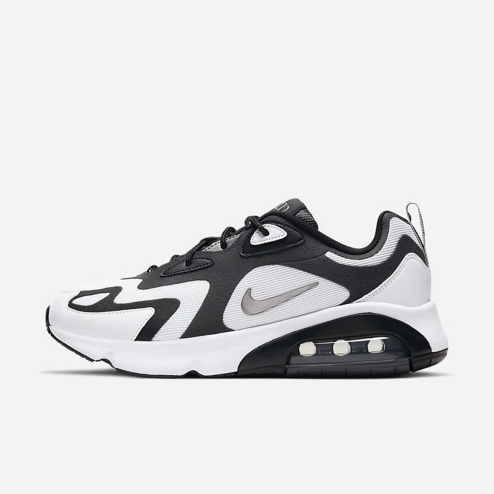 Sneakers Nike Air Max 200 Blanche 7231-845 White/Dark Smoke Grey/Black/Metallic Pewter Homme | CDS-39624803